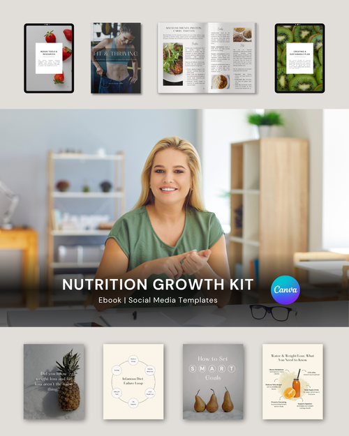 Nutrition Coach Growth Kit - Canva Templates