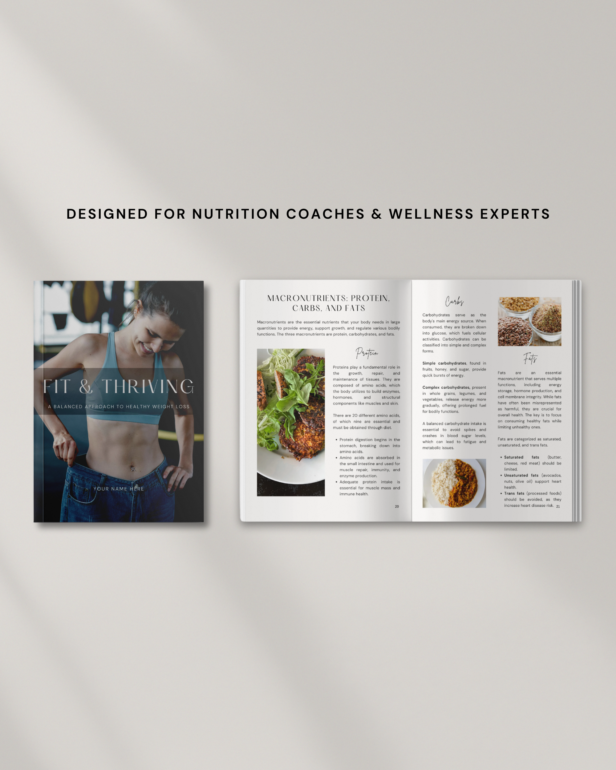 Nutrition Ebook Canva Template