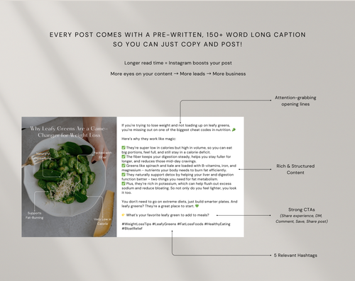 Nutrition Instagram Canva Template | 3 Day Mini Content Pack