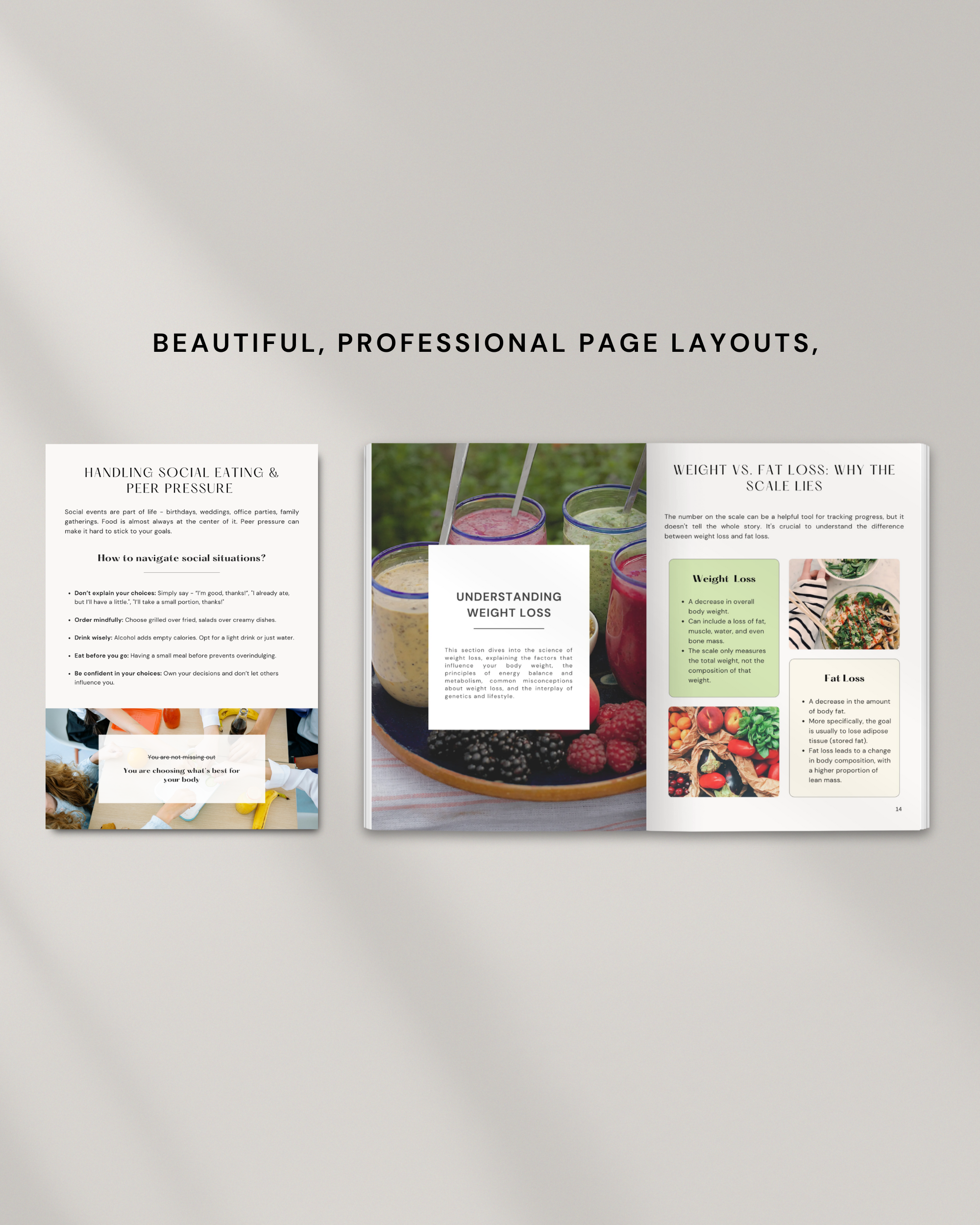 Nutrition Ebook Canva Template