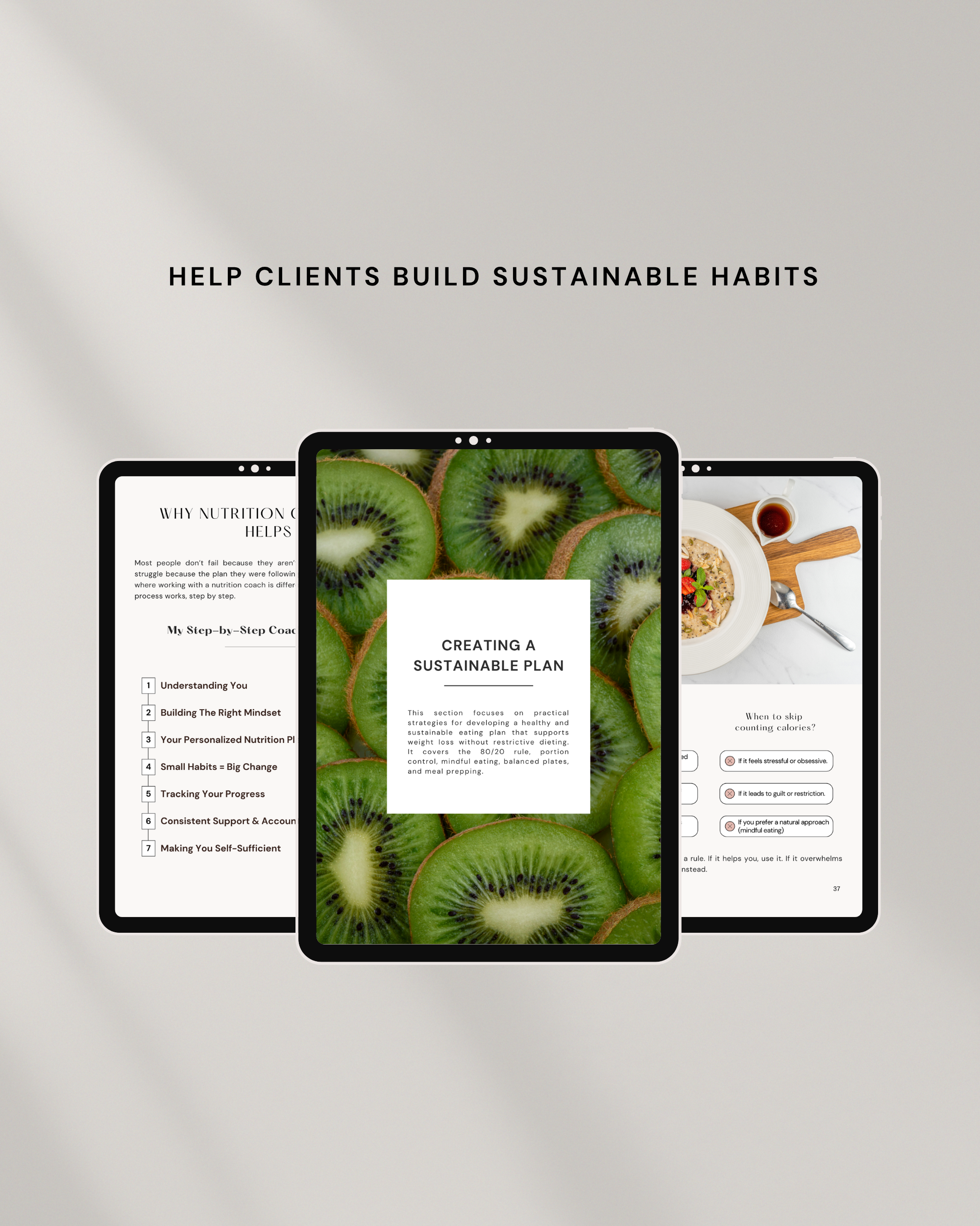 Nutrition Ebook Canva Template