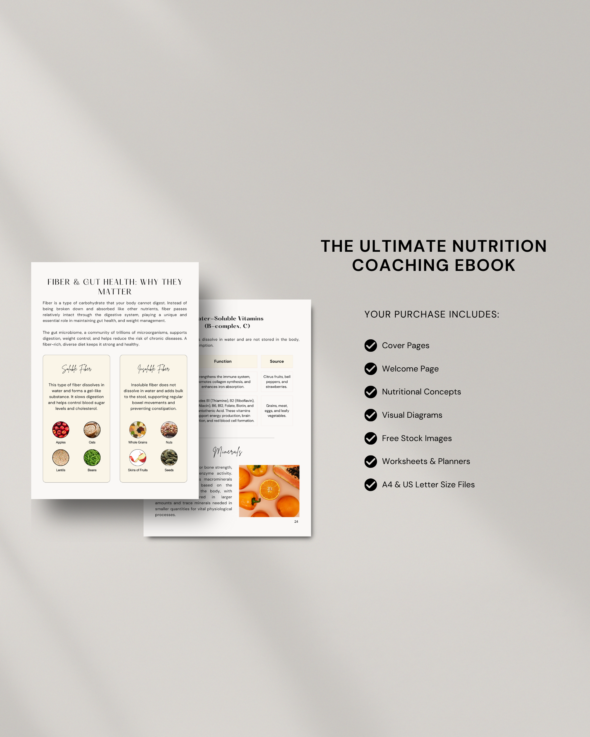 Nutrition Ebook Canva Template